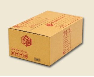 กล่องไปรษณีย์ เบอร์ D ขนาด : 22 x 35 x 14 cm.(20)