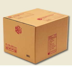 กล่องไปรษณีย์ เบอร์ G ขนาด : 31 x 36 x 26 cm. (มัด10ใบ)